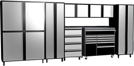 Garage Work Center and Storage Unit garage storage units